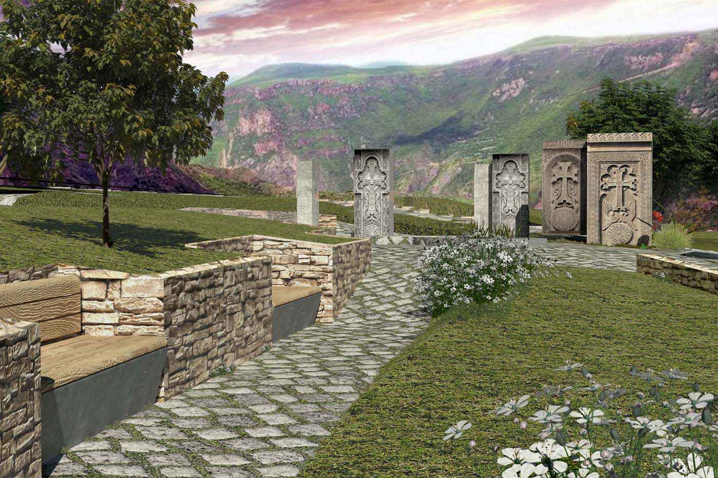 Cross Stones Exibition Area