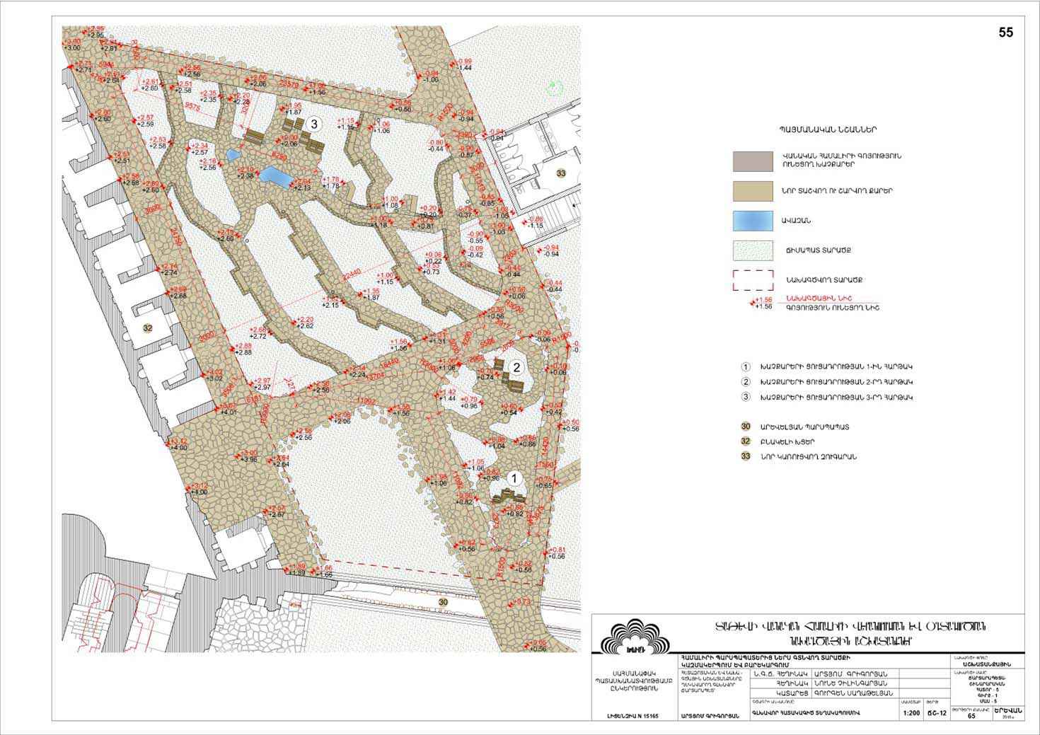 Restorarion project of the organisation and improvement of the Tatev Monastery territory