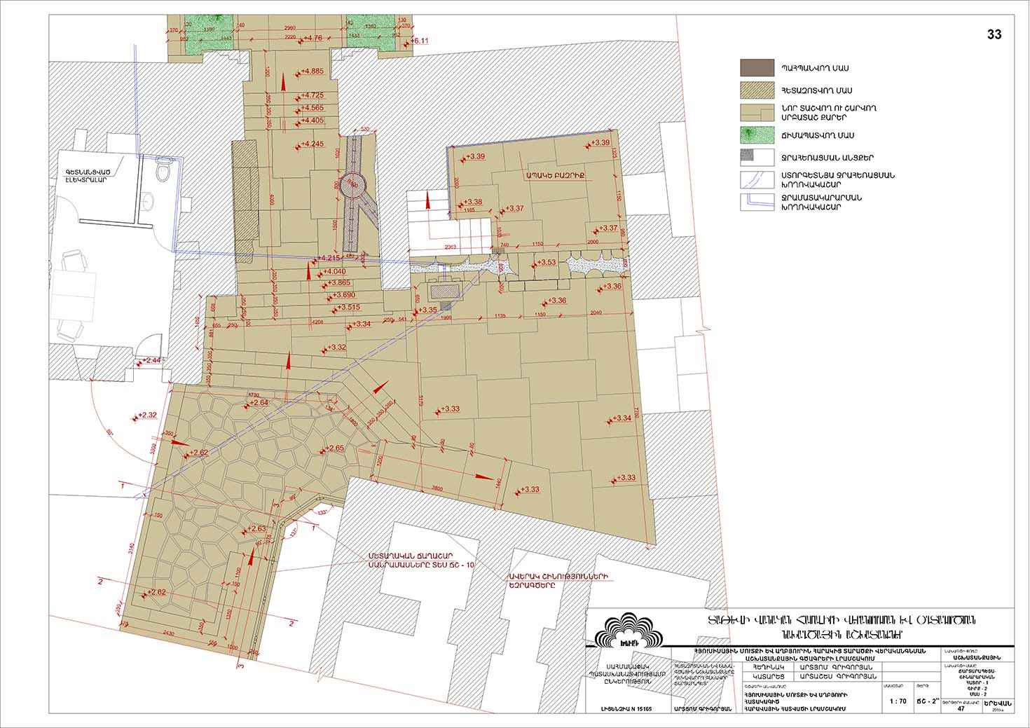 Restorarion project of the Northern entrance to the monastery and the Tatev historical Spring